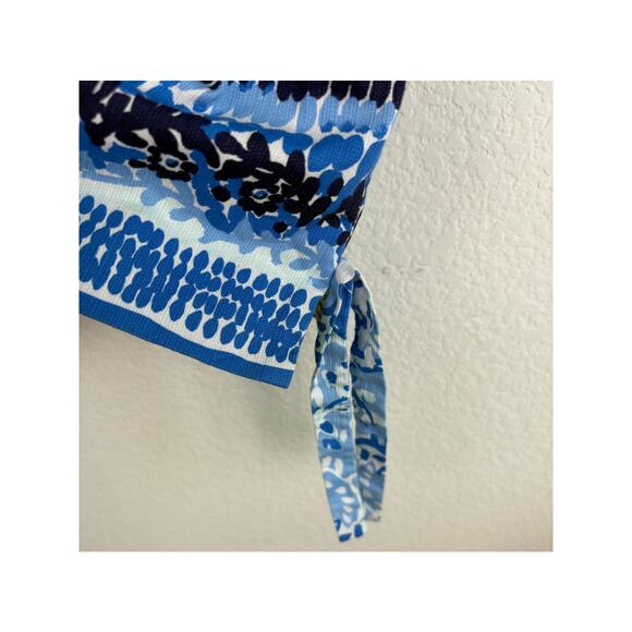 Lilly Pulitzer Mila Stretch Dress Sz 8 Blue Print Shift Mini Feminine Coquette - Picture 8 of 11